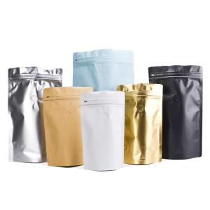 Quality Standing Black 1kg Coffee Packaging Pouch for sale