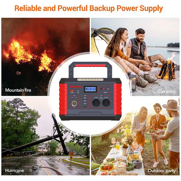 Rechargeable 1000w 500W Portable Power Station 500 Watt Power Bank Powerful
