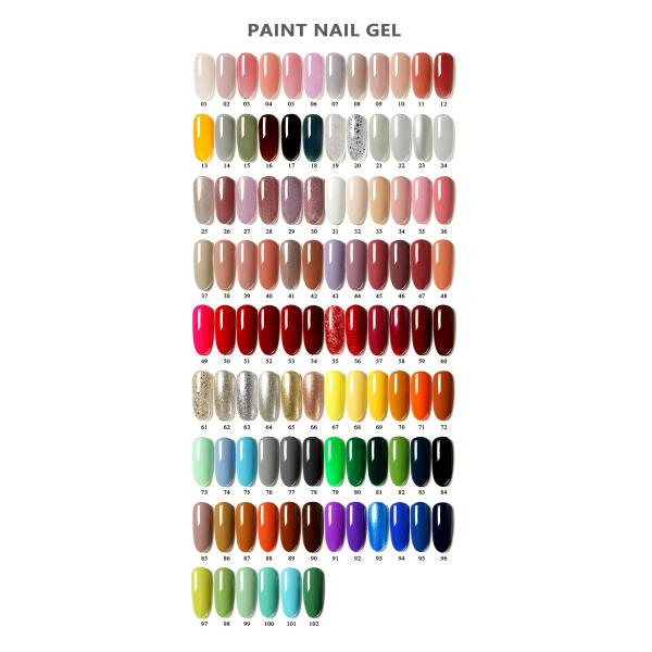 Cure time LED Lamp 30s Pure Glitter UV Gel Nail Polish Set Soak Off DIY Paint Nails Design Custom Nail Art Painting Gel