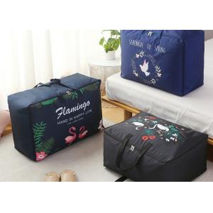 Waterproof Woven Reusable Grocery Tote Bags Handled Large Storage With Oxford