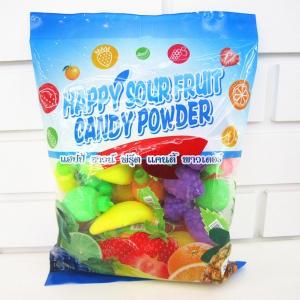 China Candy powder Sour Powder Candy With Fruit Shape Packed In Bag Yummy And Lovely on sale