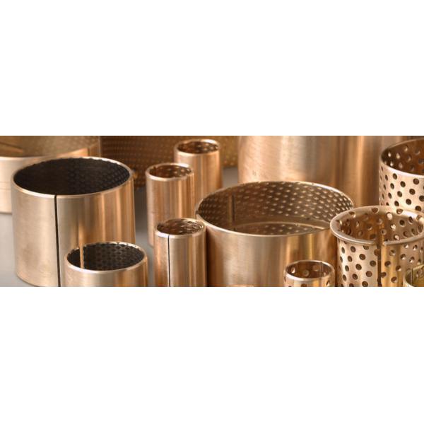 Flanged Bronze Bushings Cusn8 DIN1494 / ISO 3547 Lubrication 090 Diamond Pockets & Oil Grooves