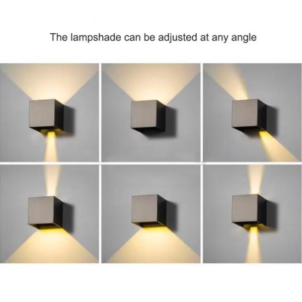 Color Rendering Index Ra 80 Modern Outdoor Wall Light LED Waterproof IP65 Up Down Light