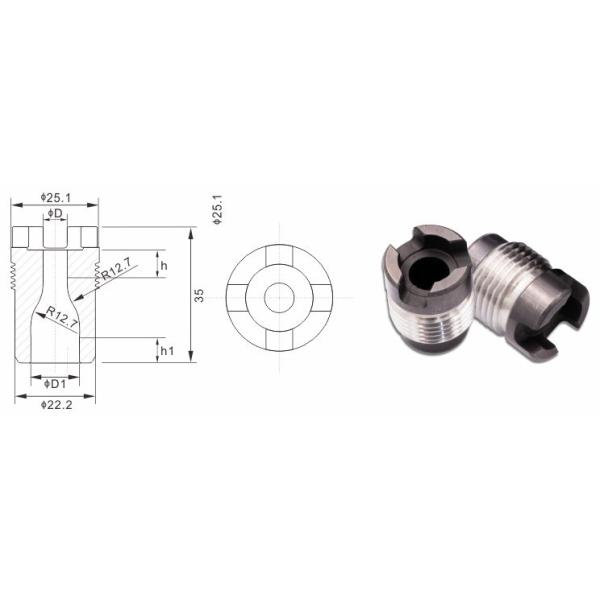 G20 Tungsten Carbide Nozzle , wear bushing in drilling With High Wear Resistance