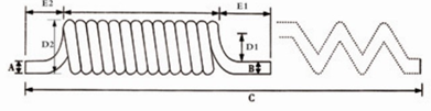 Thermoplastic Polyurethane Coil Hose Pneumatic Air Tube 8mm With Fitting Both Ends