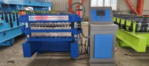 Quality Roofing Glazed Tile Ppgi Double Layer Roll Forming Machine Plc Control for sale