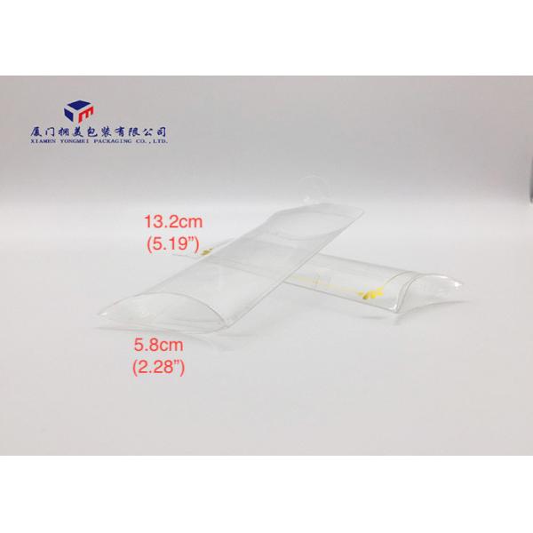 Hot Gold Stamping Lines Plastic Pillow Boxes Light Weight Convenient Carrying