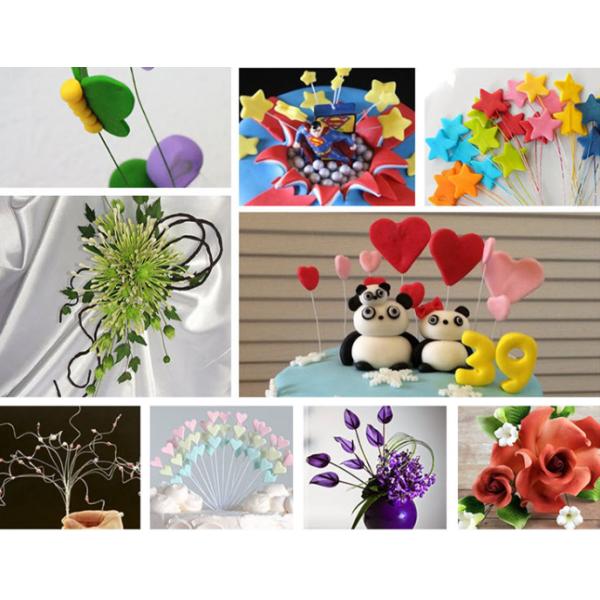 36cm length Bwg22 wire diameter Artificial Flower Stem Decoration Wire
