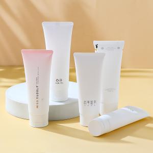 Biodegradable Plastic Cosmetic Tube for Skincare with Flip-Top