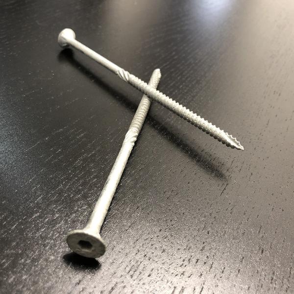 150 mm Batten Screws Bugle Head Hex Stocket Drive With 4 Ribs & Fast Thread & Type 17 Mirror Polished Deck Screws