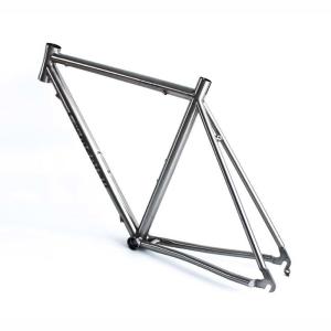 Quality Antirust Titanium Road Bike Frame 130mm Inner Cable Routing Lightweight for sale