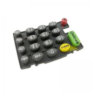 Quality Customize POS Silicone Rubber Membrane Keypad Epoxy Dripping for sale