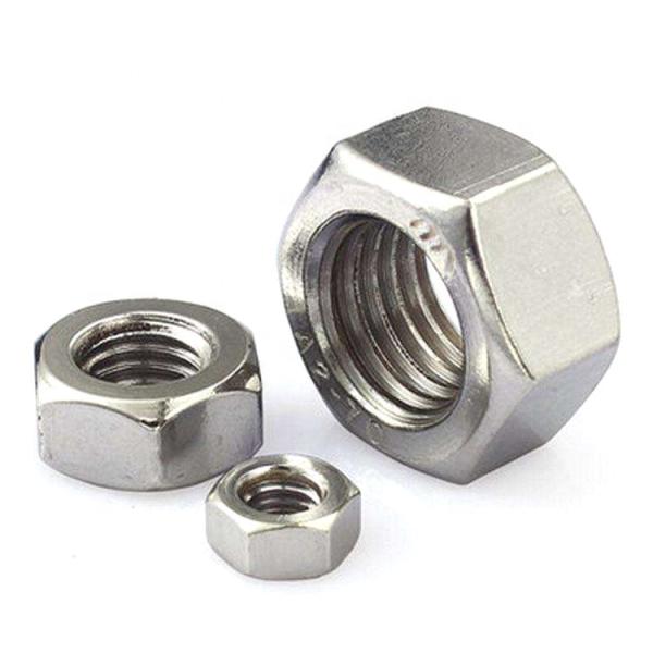DIN 934 304/316 Stainless Steel Hex Nuts Plain M8 M10 M12 High Precison