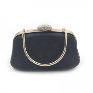 China New design diamond decoration gold handbag box clutch frame for ladies purse on sale