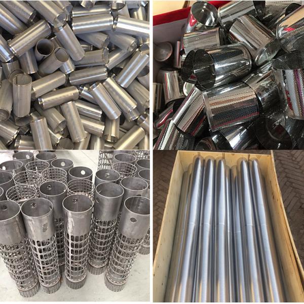 Velp Cylinder Perforated Metal Mesh Galvanized Anodized Perforated Filter Tube