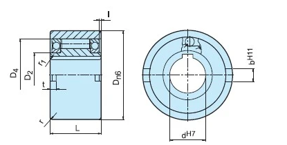 Low Noise ASNU45 One Way Clutches Bearing Single Row Over Running Clutch Drawn Cup Needle Roller Clutch