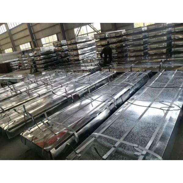 Flat Galvanized Steel Sheet DX51D Z275 High Mechanical Strength Rust Proof