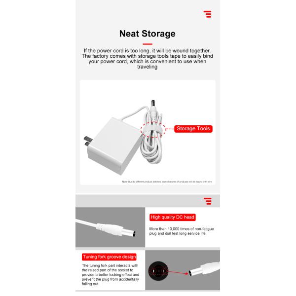 48W 4A 12V DC Wall Mount Power Adapters Terminal Block For Hair Trimmer