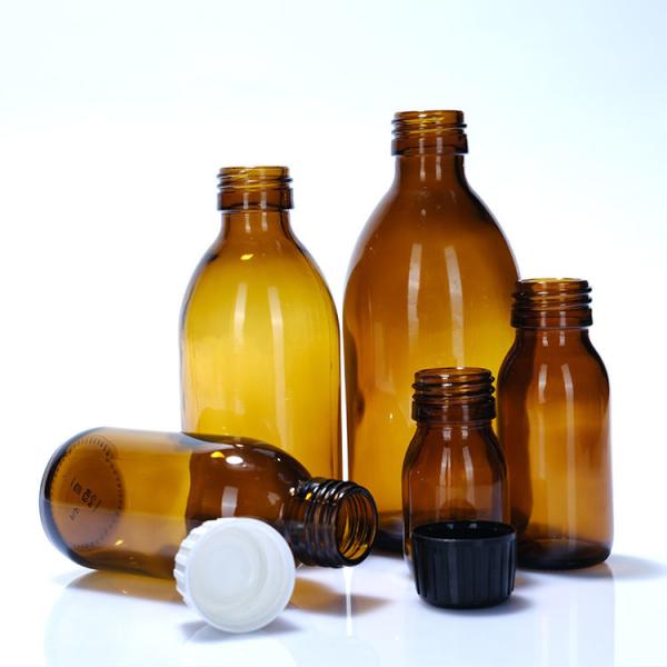 1000ml 2.5L Brown Amber Medicine Bottles With Screw Cap Laboratory