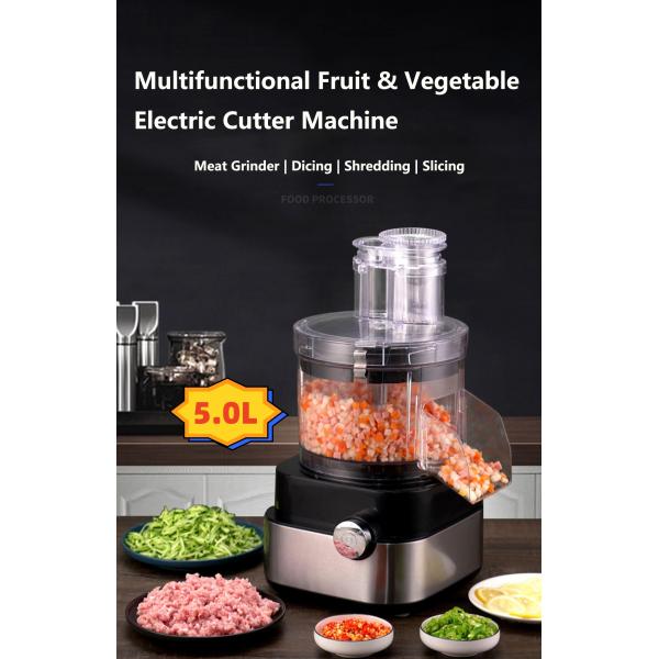 Convenient Commercial Vegetable Cutting Machine with Lid and PC Stainless Steel Housing