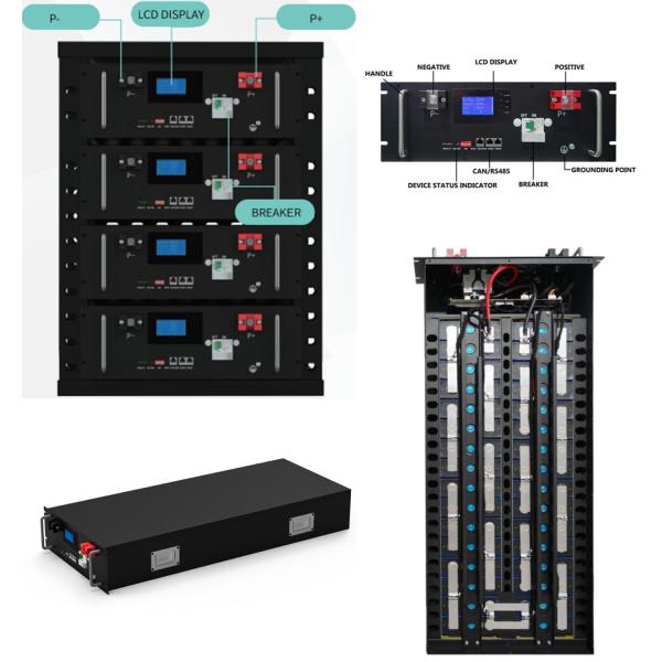 VP 10.24KWH 200AH Home Lifepo4 Battery Storage High Current ESS With Smart Management