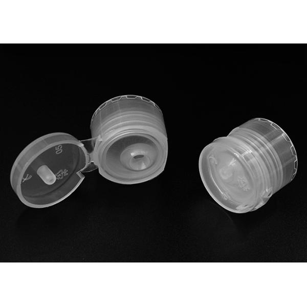 Translucent Plastic Flip Top Dispensing Caps Fully Tighten Non Leak