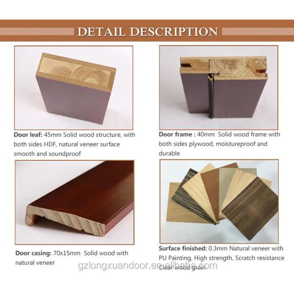 New design wood door interior wooden glass doors and windows prices