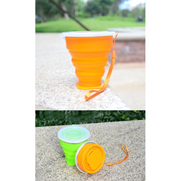 OEM 200ml Silicone Foldable Drinking Cup For Travel