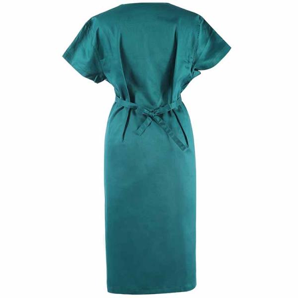 Care Wear Nurse Surgical Green Scrubs , Maternity Medical Scrubs Reinforced