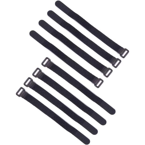 Black Hook And Loop Cable Straps Nylon Self Gripping Straps Reusable For USB Cables