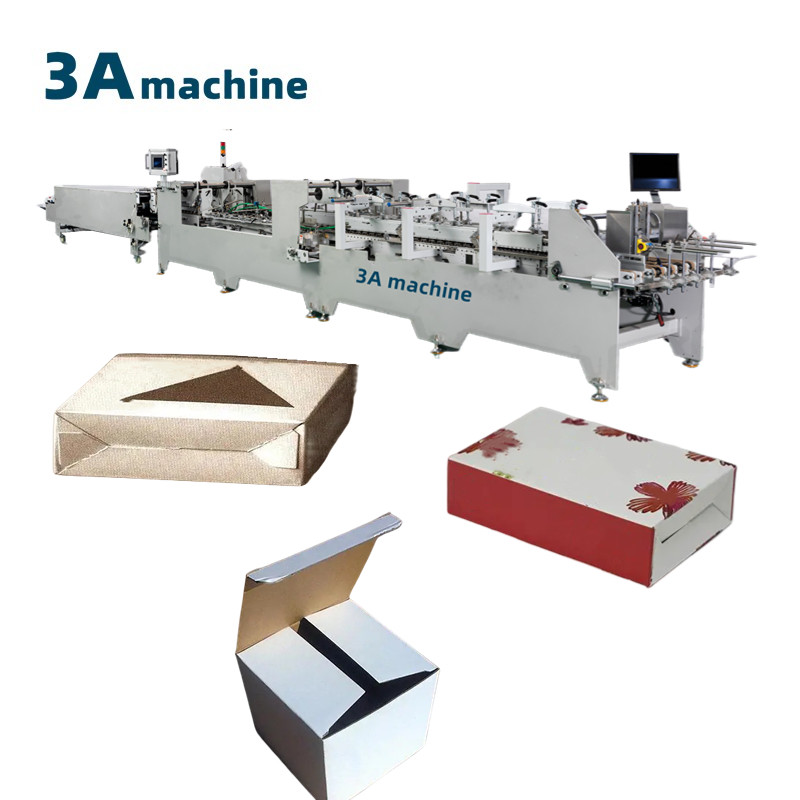 Quality Corrugated Box Folding Machine with Dual- Lock Bottom and Side Glue at 1300-JGKW Model for sale