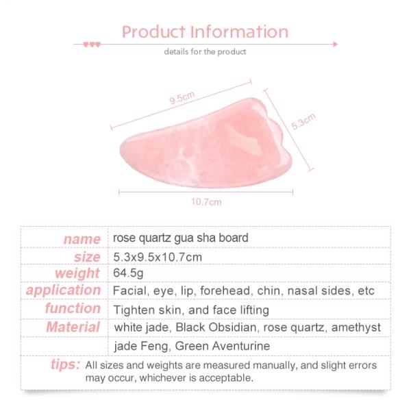 10.7CM Medicine Health Care Jade Gua Sha Stone Face Massage Scraper For Neck