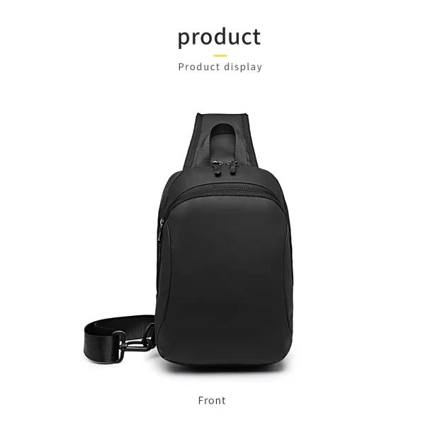 Fashion OEM Nylon Men Shoulder Chest Sling Bags 18*12*28cm