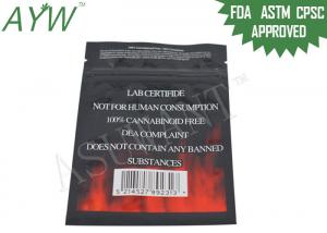 Quality Odor Proof Lockable Medicine Bag PET / VMPET For Weed Kush Packaging for sale