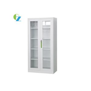 China Modern Steel Glass Swing Door Cupboard Powder Coating on sale