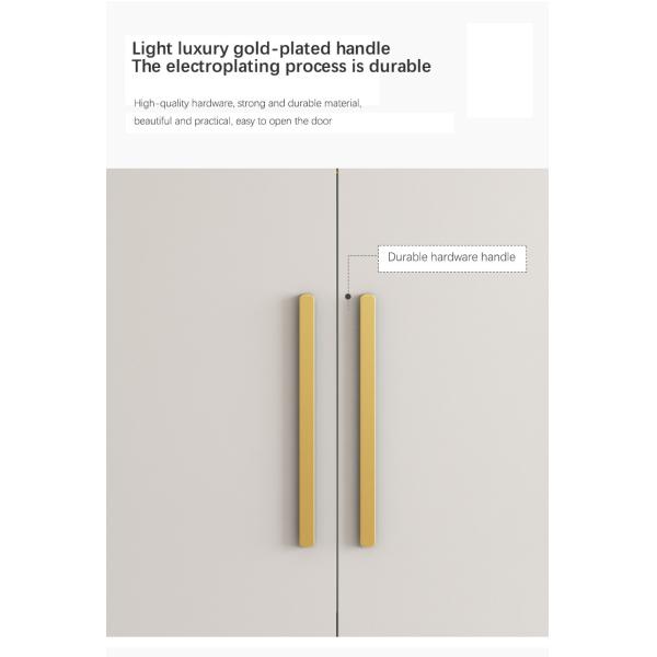 Home Modern Bedroom Furniture MDF Panel Freestanding Wardrobe Cabinet