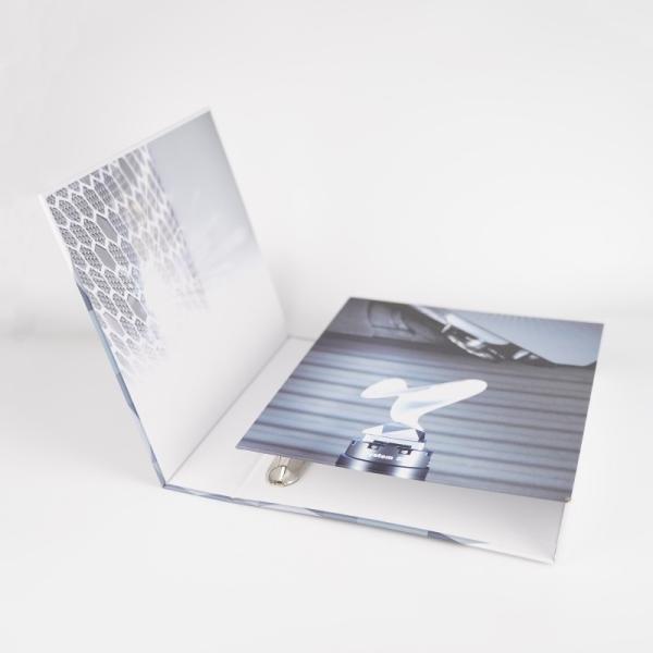 Wedding Photo Album Book Packaging Custom Logo 4D Ring Binders with Recycled Materials