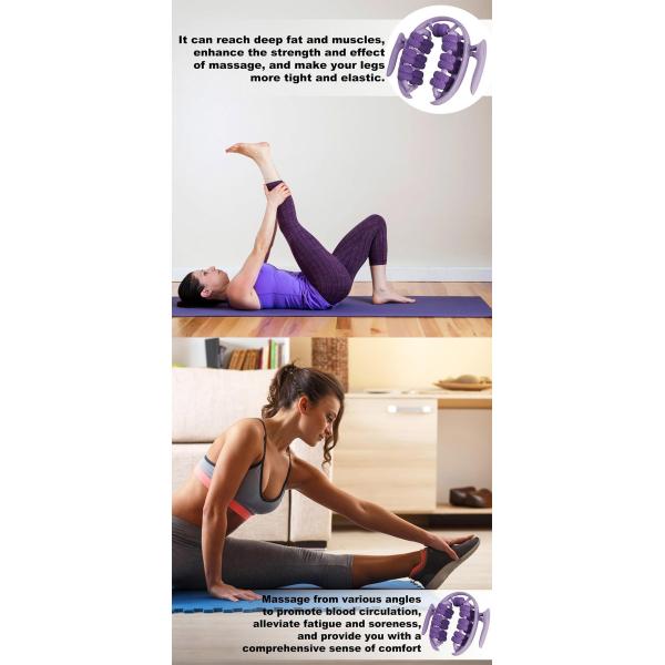 360° Roller Circular Muscle Massager Roller Handheld Multifunctional Leg Roller Massager