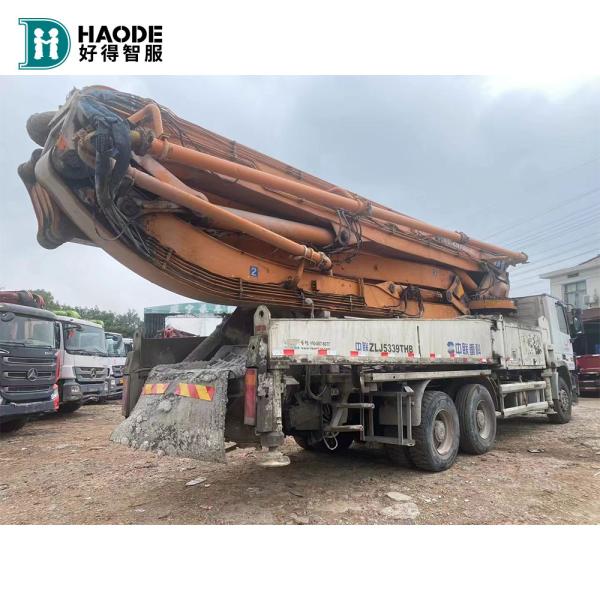 Used Concrete Pump Truck Mounted Pump with 4500 1350mm Wheelbase in Good Condition
