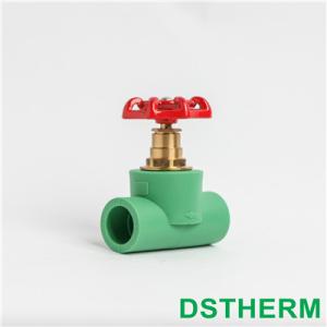 Quality Equal Shape Ppr Stop Valve Injected Smooth Surface Elegant Appearance for sale