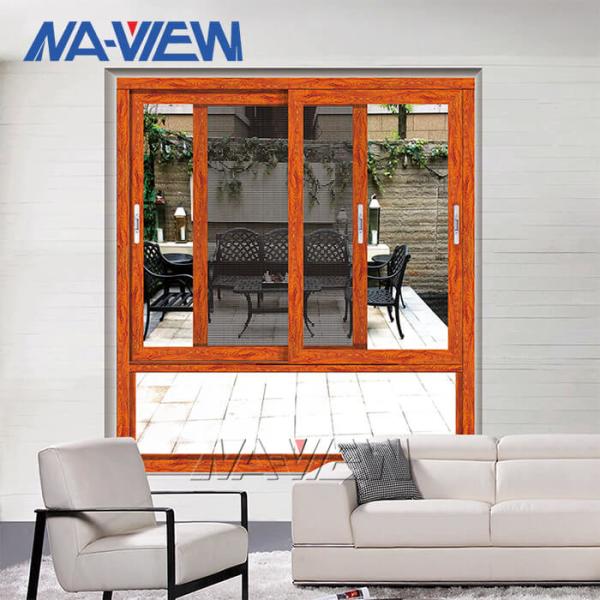 Buy Wood grain Horizontal Sliding Porch Windows laminated Glass at wholesale prices