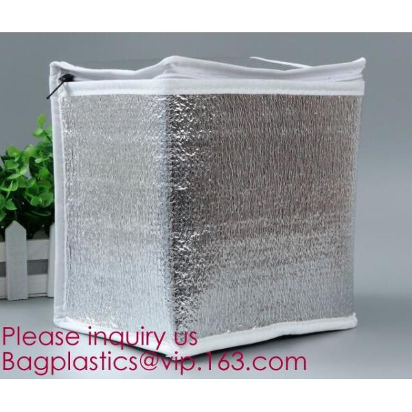 Foldable Lunch Insulated Cooler Bag Heated Food Delivery Bag Thermal Pizza Delivery Cooler Bag