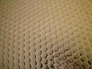 China High Strength Paper Honeycomb Door Core Cell Size 15mm 20mm 25mm on sale