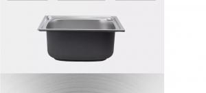 China 1.0mm Vegetable Washing Basin Stainless Single Bowl Undermount Sink on sale