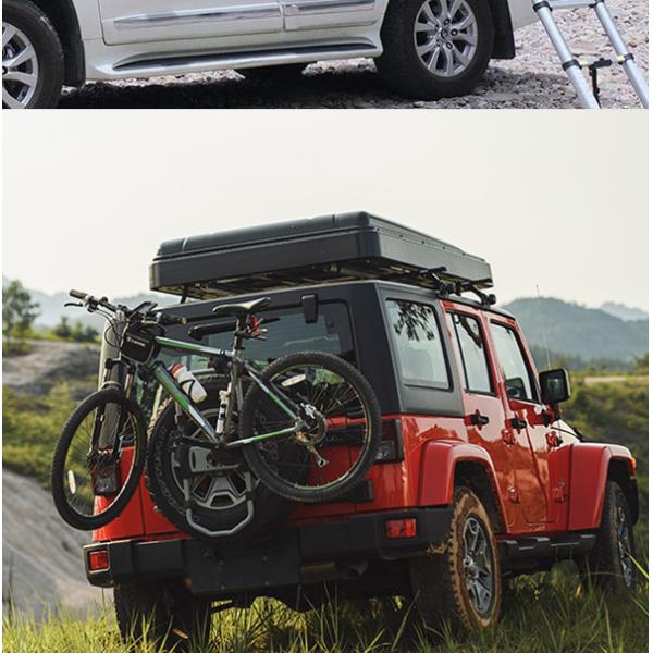 Customized Professional Abs Hard Shell Roof Top Tents Side Folding Camper Van Roof Tent