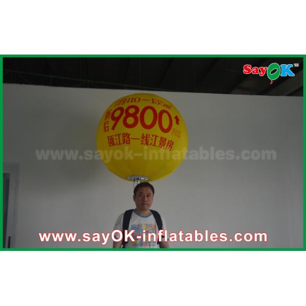 1.5m Inflatable Led Backpack Balloon Advertising Balloon With Print Giant Large Inflatable Helium Balloon