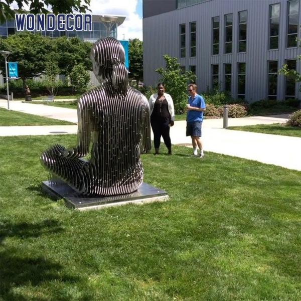 150cm Forged Metal Sculpture Vanishing Modern Figure Sculpture