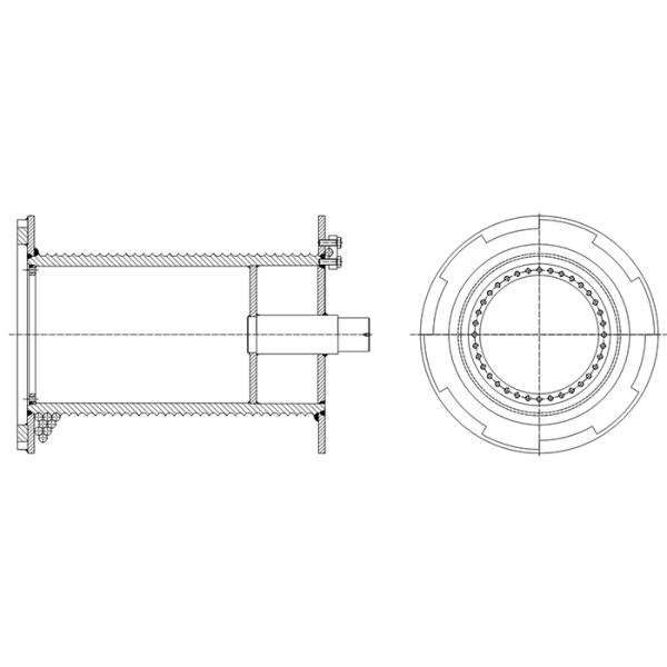 S355J2 240m Rope Capacity Rope Winch Drum 32mm Rope Diameter