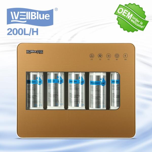 Durable 5 Stages Ultrafiltration Water Purifier , Alkaline Water Filter Machine