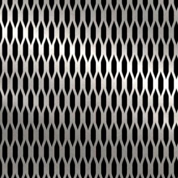 Custom Grating Expanded Metal Stretched And Punching Process Hexagonal Hole Type